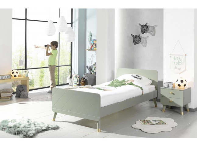 Lit pour enfant LILLY olive 90x200 cm- SONUIT