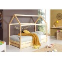 Lit enfant cabane NICE naturel 90x200 cm- SONUIT