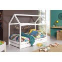 Lit enfant cabane NICE blanc 90x200 cm- SONUIT