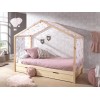 Lit enfant cabane NICE naturel 90x200 cm- SONUIT