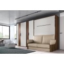 Lit escamotable canapé couchage double PERSONNALISABLE 044 - GLICERIO