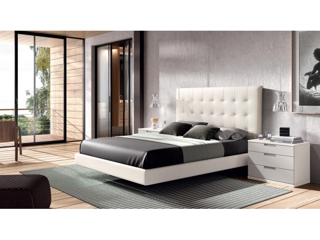 Lit adulte capitonné PERSONNALISABLE COSMO 43 - GLICERIO