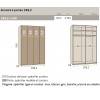 Armoire dressing portes battantes PERSONNALISABLE COSMO48 - GLICERIO