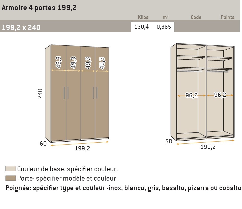 Armoire angle dressing surmesure personnalisable - GLICERIO - SO NUIT