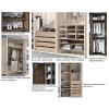 Armoire dressing 6 portes battantes PERSONNALISABLE COSMO50 - GLICERIO