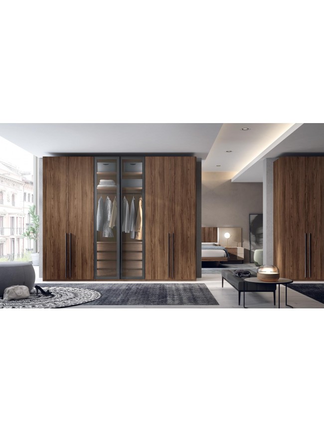 Armoire portes coulissantes sur mesure penderie - GLICERIO - SO NUIT