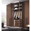 Armoire dressing 6 portes battantes 4 tiroirs PERSONNALISABLE COSMO52 - GLICERIO