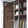 Armoire dressing 6 portes battantes 4 tiroirs PERSONNALISABLE COSMO52 - GLICERIO