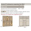 Armoires portes coulissantes suspendues PERSONNALISABLE COSMO80 - GLICERIO