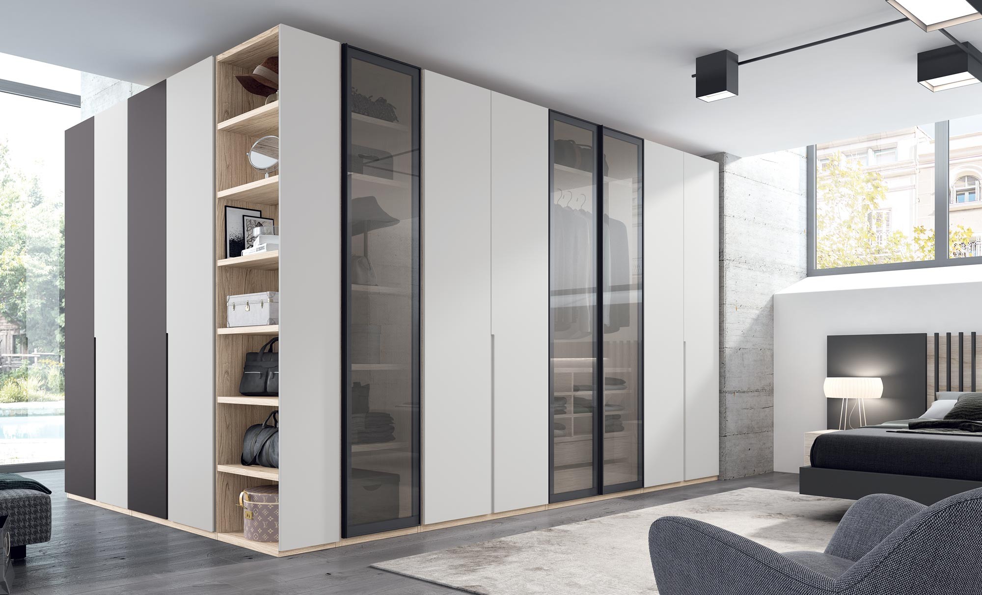 Armoire de rangement sur mesure personnalisable - GLICERIO - SO NUIT