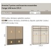 Armoire portes coulissantes encastrée PERSONNALISABLE COSMO81- GLICERIO