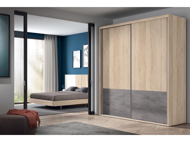 Armoire portes coulissantes encastrée PERSONNALISABLE COSMO81- GLICERIO