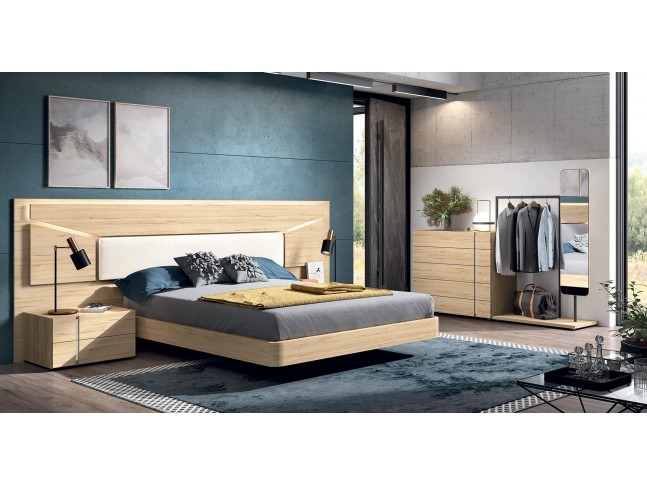 Chambre à coucher adulte complète PERSONNALISABLE COSMO 06 - GLICERIO