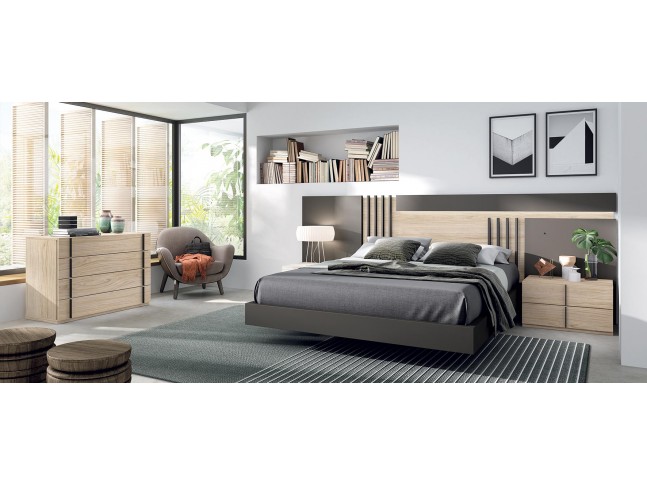 Chambre à coucher adulte PERSONNALISABLE COSMO 09 - GLICERIO