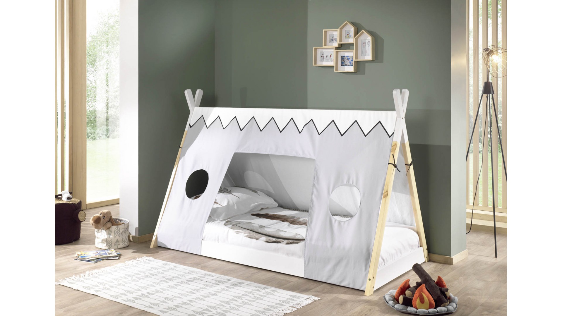 Lit cabane enfant TIPI original et ludique - SO NUIT