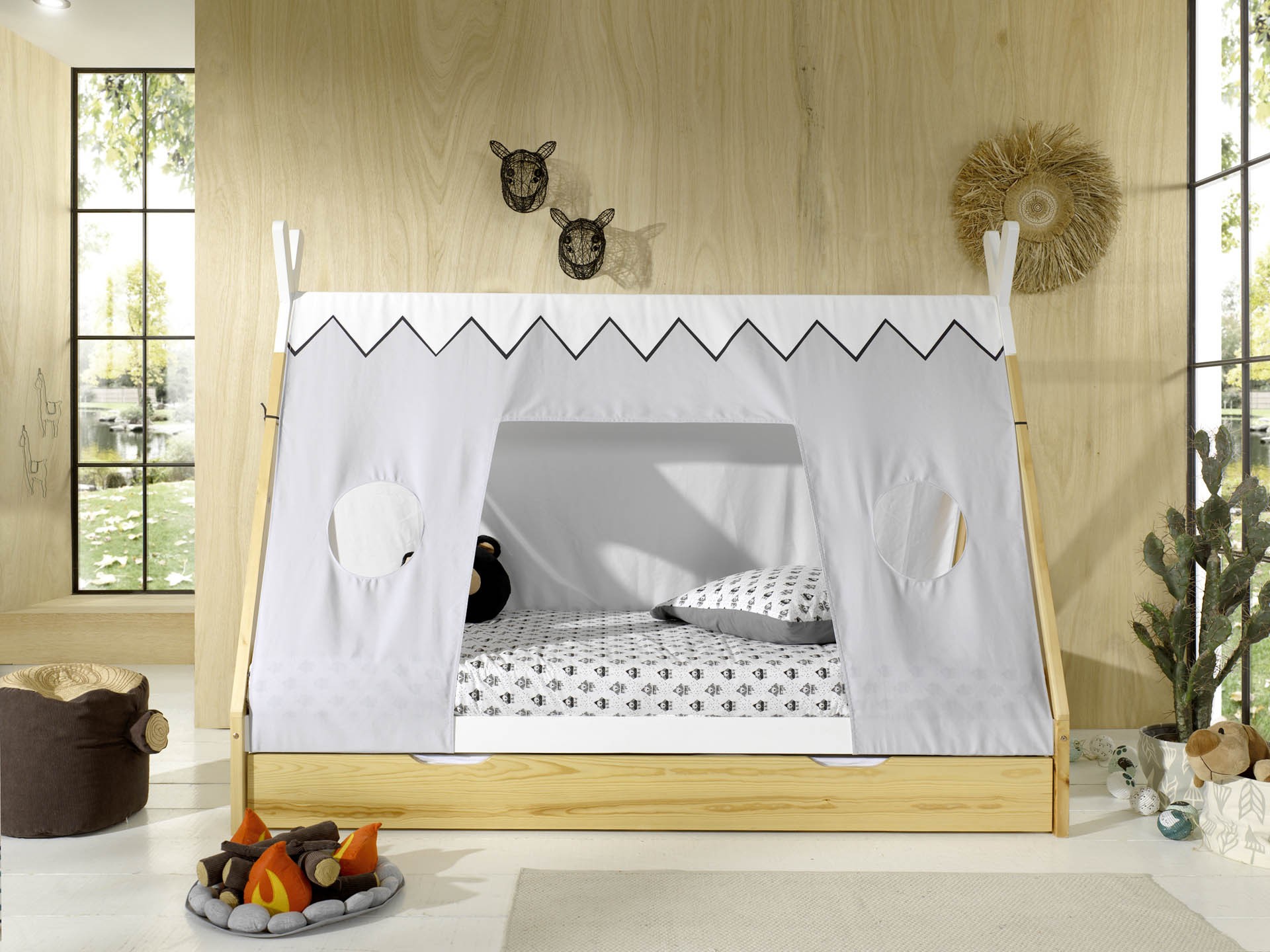 Lit Enfant Cabane avec Matelas - Ma Chambre d'Enfant