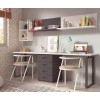 Lit superposé 2 coffres avec bureau F202 - GLICERIO EVOLUTION