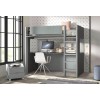 Lit mezzanine avec bureau et armoire F205 - GLICERIO EVOLUTION