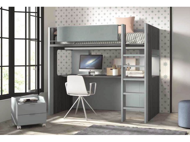 Lit mezzanine avec bureau F205-1 - GLICERIO EVOLUTION