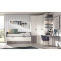 Chambre enfant moderne avec lit gigogne PERSONNALISABLE F001 - GLICERIO EVOLUTION