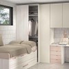 Chambre enfant fille avec lit gigogne PERSONNALISABLE F002 - GLICERIO EVOLUTION