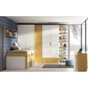 Chambre enfant avec lit gigogne PERSONNALISABLE F005 - GLICERIO EVOLUTION