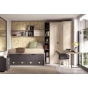 Chambre enfant avec lit gigogne PERSONNALISABLE F007 - GLICERIO EVOLUTION