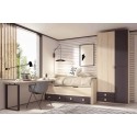 Chambre enfant avec lit gigogne PERSONNALISABLE F013 - GLICERIO EVOLUTION