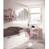 Chambre enfant avec lit gigogne PERSONNALISABLE F016 - GLICERIO EVOLUTION