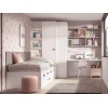 Chambre enfant avec lit gigogne PERSONNALISABLE F020 - GLICERIO EVOLUTION