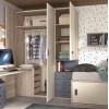 Chambre enfant double couchage en L PERSONNALISABLE F021  - GLICERIO EVOLUTION