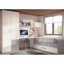 Chambre enfant avec lit gigogne PERSONNALISABLE F025 - GLICERIO EVOLUTION