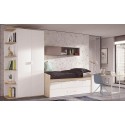 Chambre enfant avec lit gigogne PERSONNALISABLE F026 - GLICERIO EVOLUTION