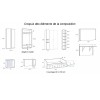 Chambre enfant avec lit bas 4 coffres F101 - GLICERIO EVOLUTION