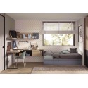 Chambre enfant avec bureau design en L F108 - GLICERIO EVOLUTION