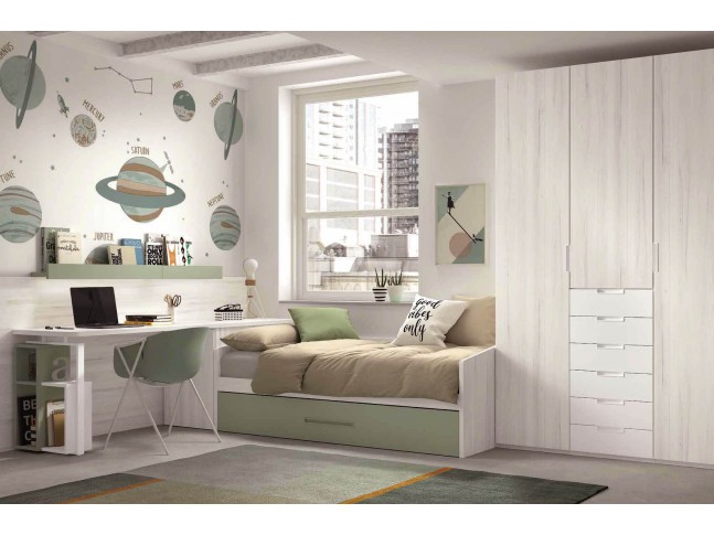  Chambre enfant avec lit gigogne F109 - GLICERIO EVOLUTION