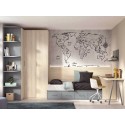 Chambre enfant avec lit bas 4 coffres F110 - GLICERIO EVOLUTION