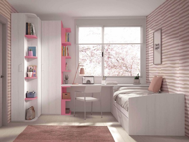  Chambre enfant avec lit gigogne F111 - GLICERIO EVOLUTION