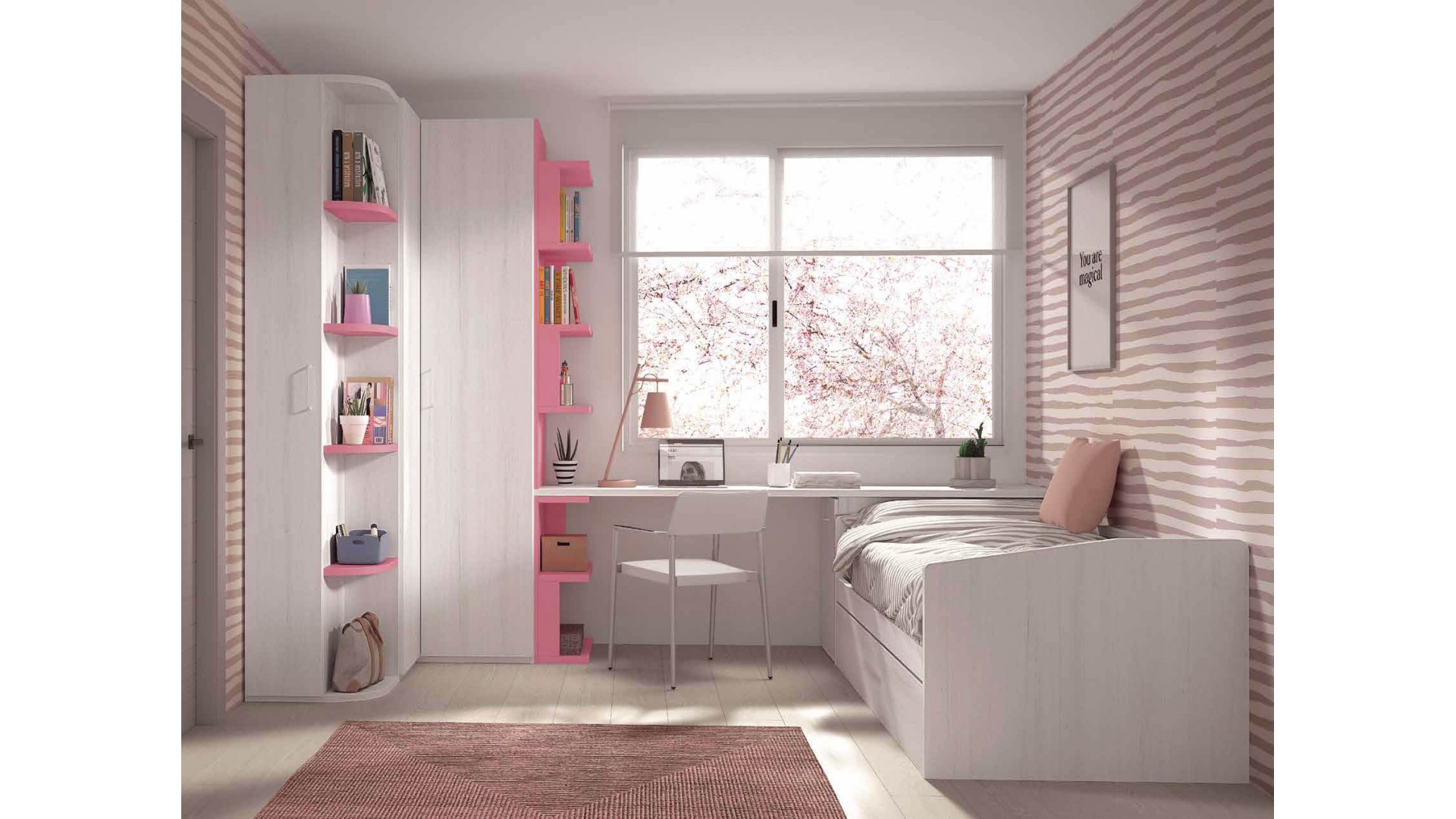 Chambre enfant avec lit gigogne F111 - GLICERIO EVOLUTION