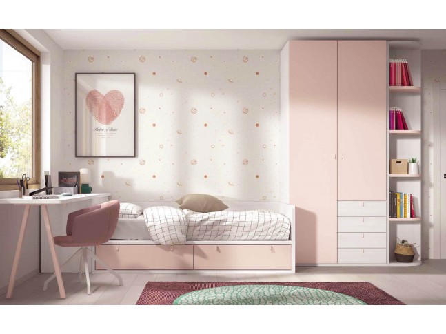 Chambre enfant fille F114 - GLICERIO EVOLUTION