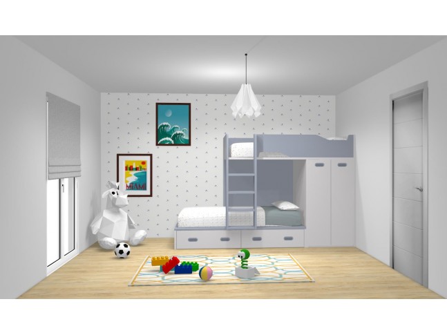 Lit superposé de 277 cm - GLICERIO EVOLUTION