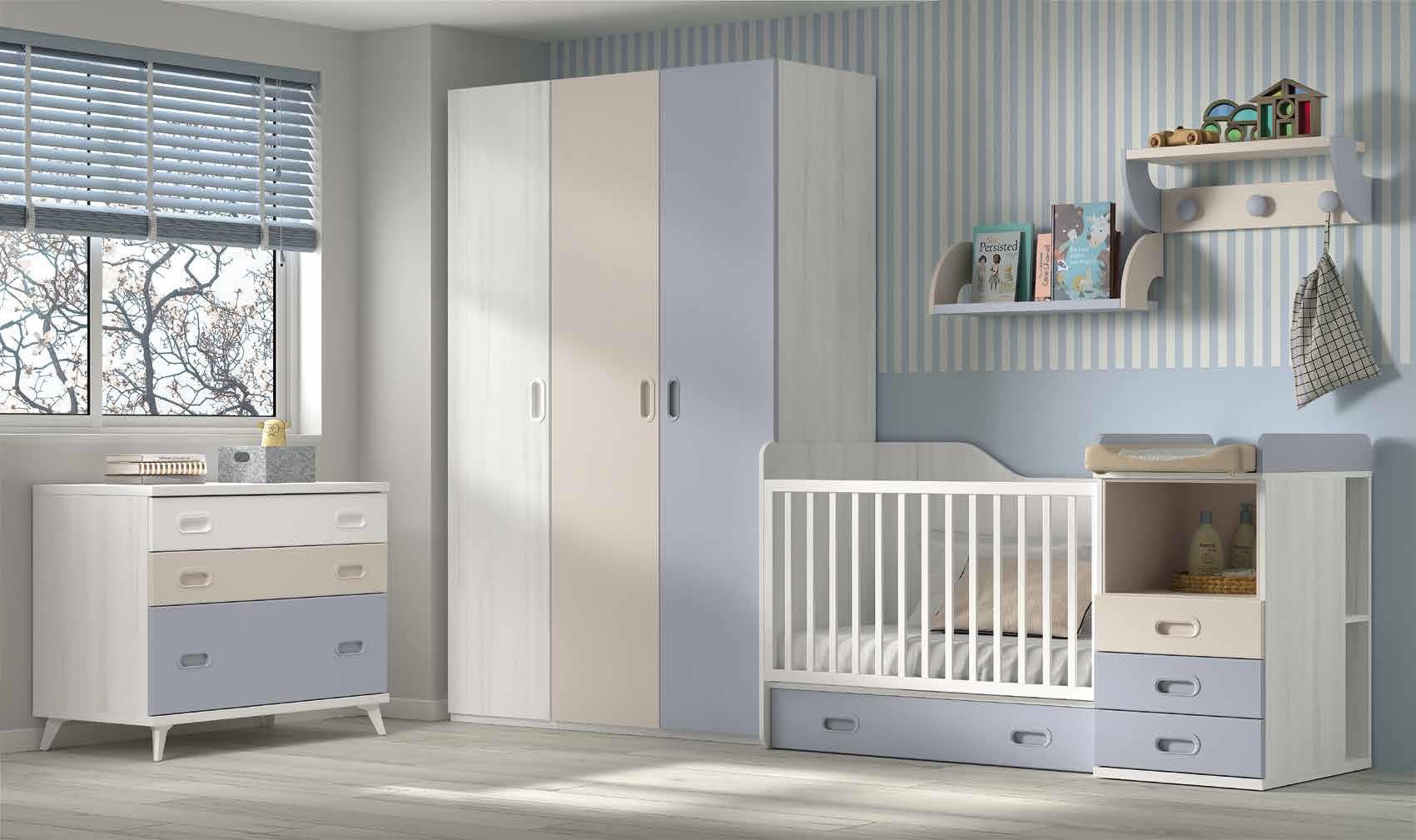 Chambre bébé complète avec de nombreux rangement- GLICERIO - SO NUIT