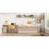 Chambre enfant avec lit gigogne & bureau J01 - EXOJO