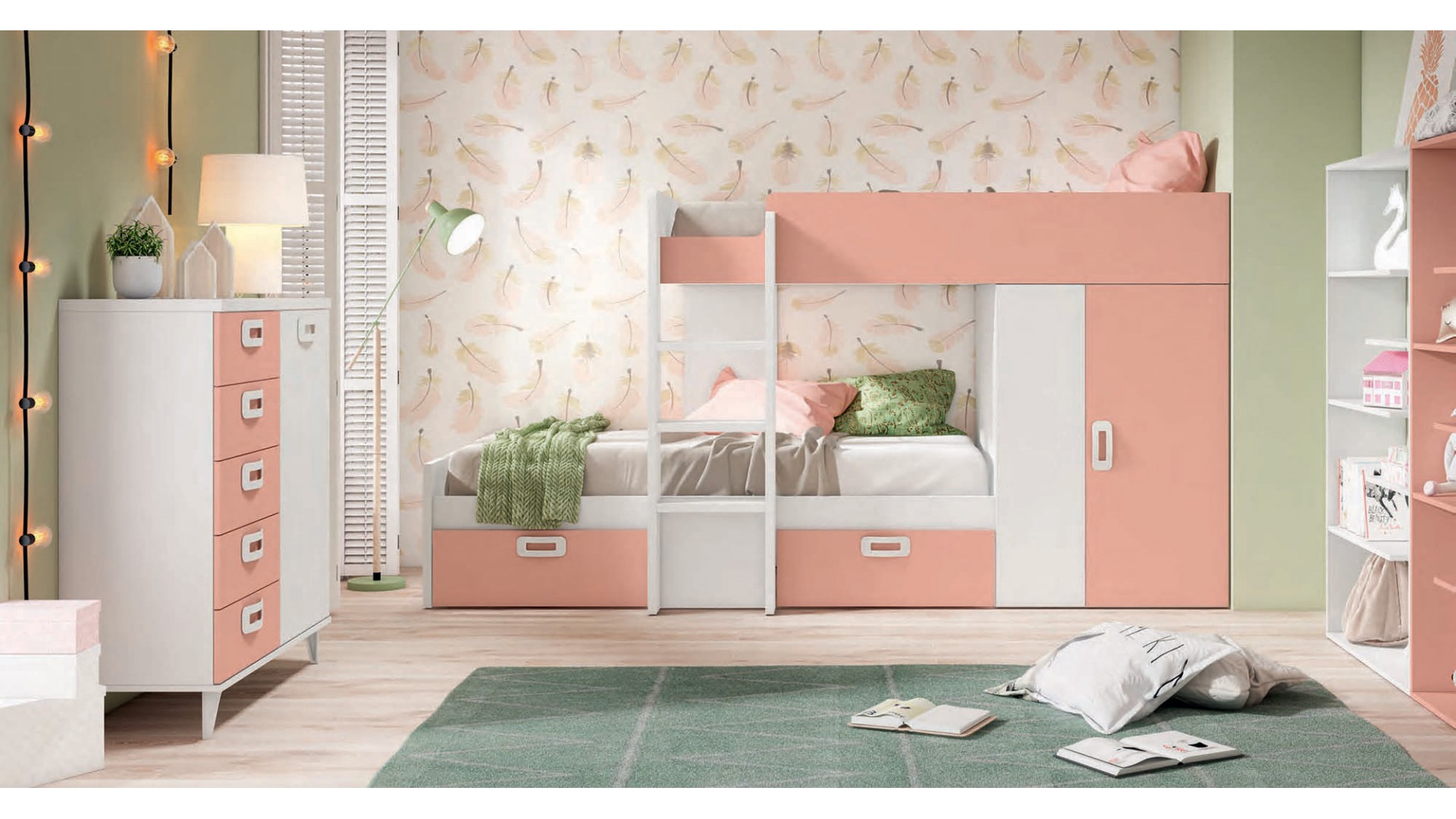 Chambre enfant avec lit superposé J05 - EXOJO