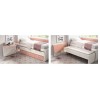 Chambre fille avec lit gigogne, rangements et bureau escamotable J13 - EXOJO