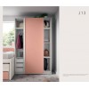 Chambre fille avec lit gigogne, rangements et bureau escamotable J13 - EXOJO