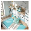 Chambre enfant avec lit bas 2 coffres avec bureau J17- EXOJO