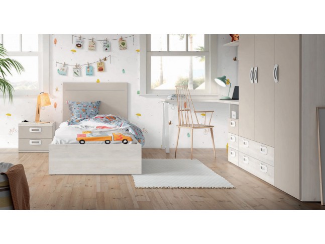 Chambre enfant avec bureau et armoire  J23 - EXOJO