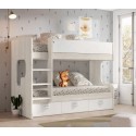 Lit superposé avec 3 coffres  J25-1 - EXOJO