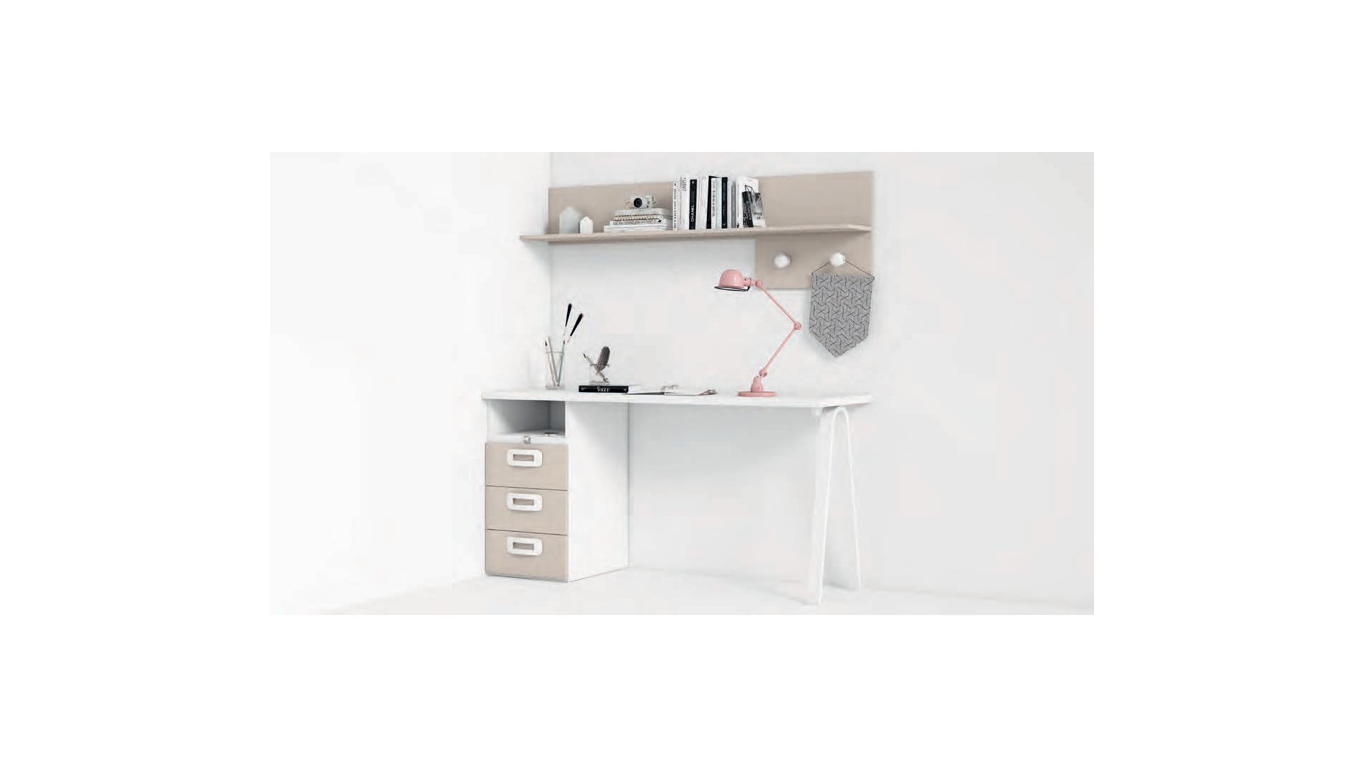 Bureau de 150 cm avec pied architecte Z01 - EXOJO